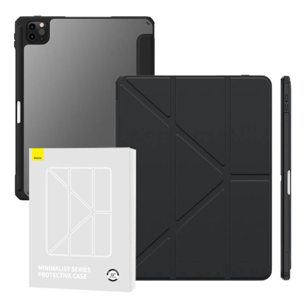 31091_1 Kaitsekott Baseus Minimalist iPad Pro (2018/2020/2021/2022) 11-tollisele (must)