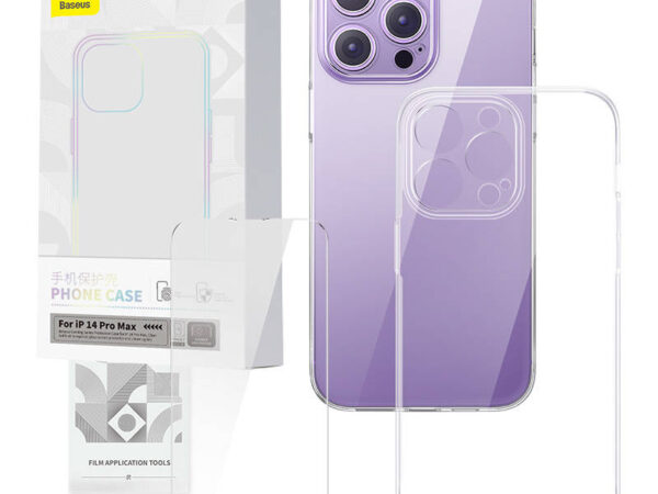 Klaarne Karp ja Karastatud Klaasi komplekt Baseus Corning iPhone 14 Pro Max jaoks