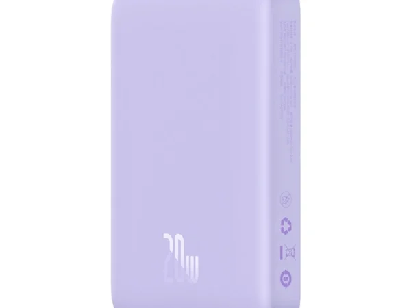 31666_1 Powerbank Baseus Magnetic Mini 10000mAh, USB-C 20W MagSafe (lilla)