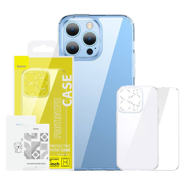 32869_1 Baseus SuperCeramic läbipaistev klaasikaitse ja karastatud klaasi komplekt iPhone 14 Plus jaoks