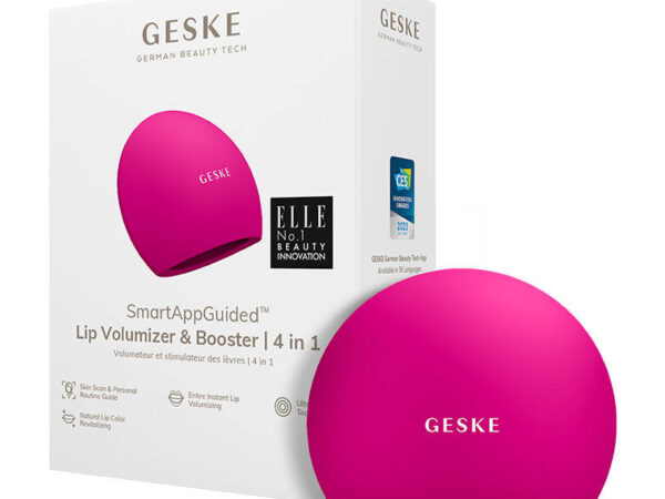 Huulemahu suurendaja ja tõstja Geske koos rakendusega (magenta)