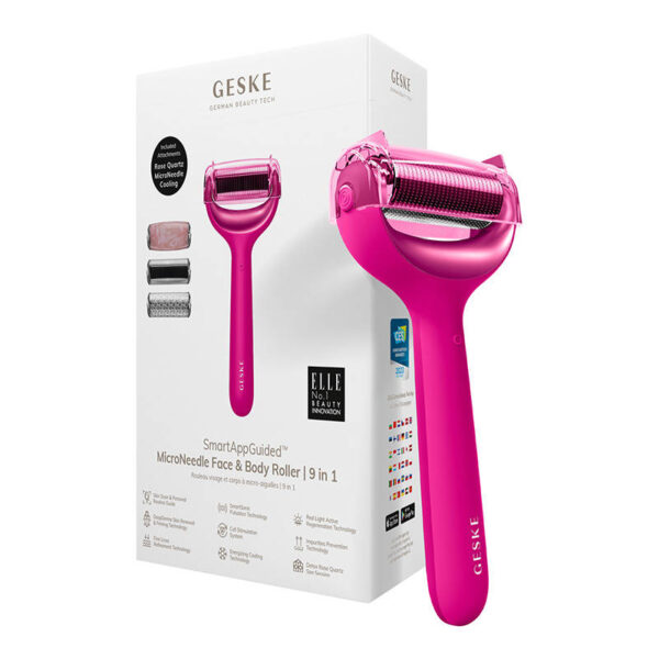 MicroNeedle Näo&Keha Rull 9in1 Geske koos APP-iga (magenta)
