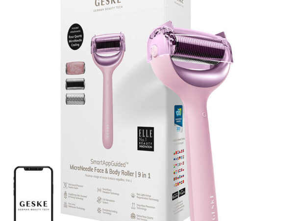 MicroNeedle Näo ja Keha Rull 9in1 Geske koos rakendusega (roosa)