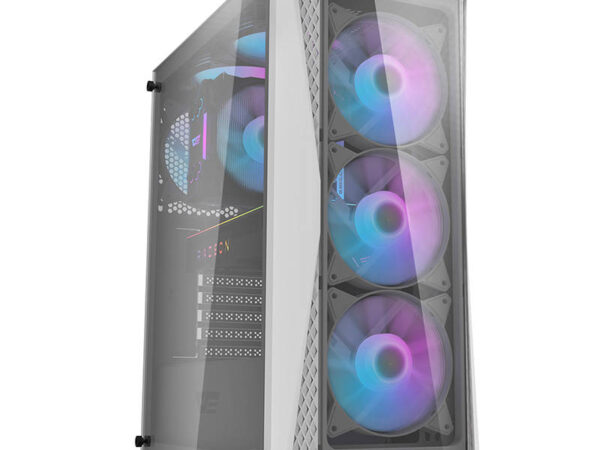 Darkflash DK352 Plus arvutikorpus (must ja valge) + 4 ARGB ventilaatorit
