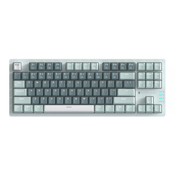 Thunderobot K87 juhtmega mehaaniline klaviatuur punase lülitiga (roheline)