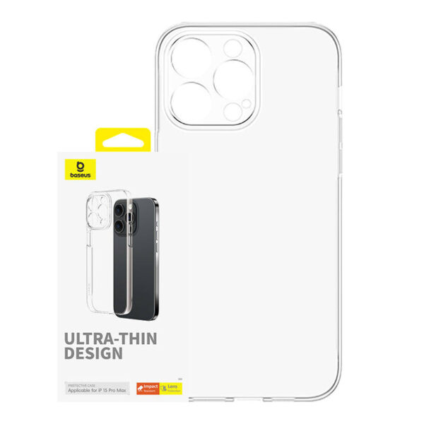 Telefonikaitse iPhone 15 ProMax jaoks Baseus OS-Lucent seeria (selge)