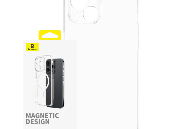 Magnetiline telefonikott iPhone 15 Plus jaoks Baseus OS-Lucent seeria (selge)