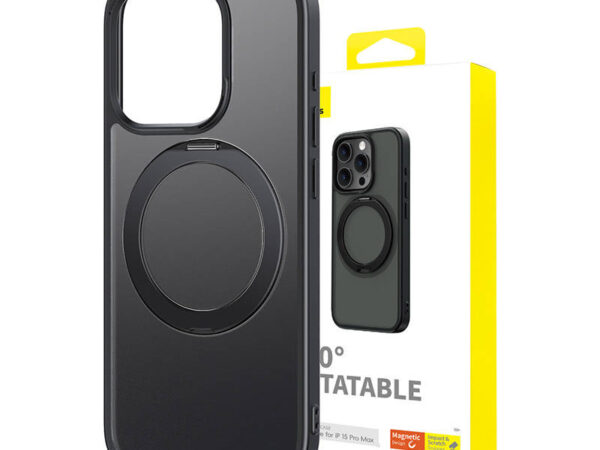 Magnetiline telefonikaitse iPhone 15 ProMax jaoks Baseus CyberLoop seeriast (must)