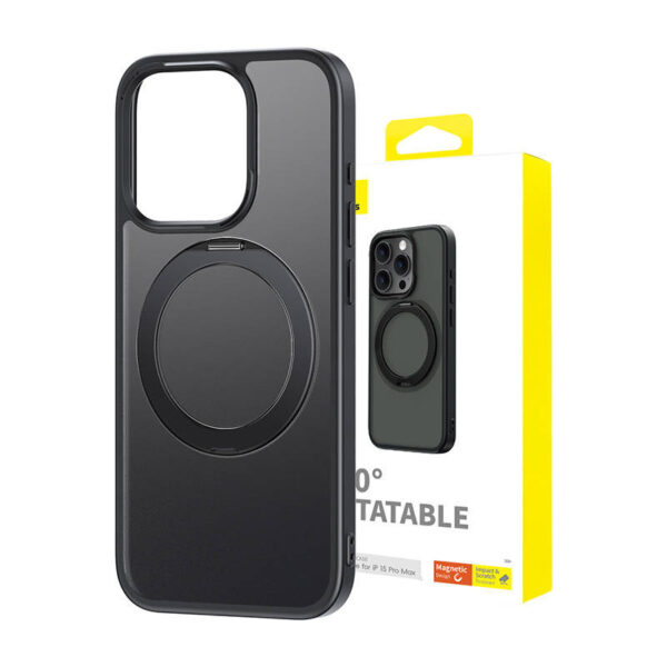 Magnetiline telefonikaitse iPhone 15 ProMax jaoks Baseus CyberLoop seeriast (must)