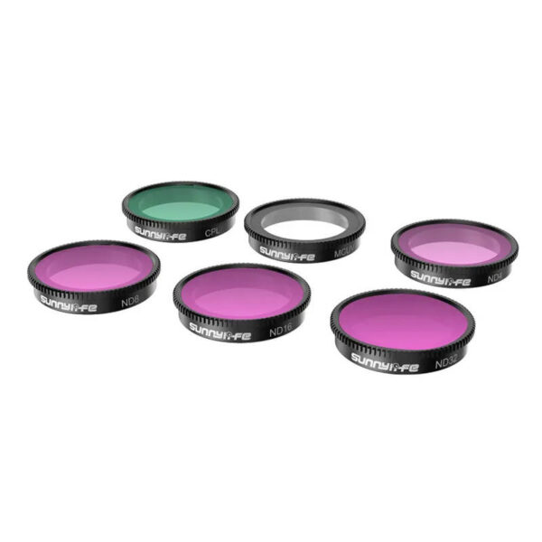 6 filtriga komplekt MCUV+CPL+ND4+ND8+ND16+ND32 Sunnylife Insta360 GO 3/2 jaoks