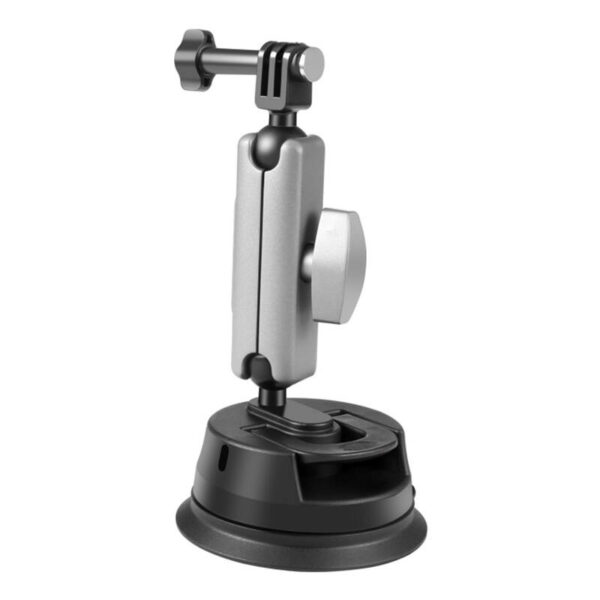 PULUZ autohoidik imemisseguga, kinnitustootja ja pikk kruvi spordikaamerate jaoks (sealhulgas Osmo Action 3, Insta360 X3)