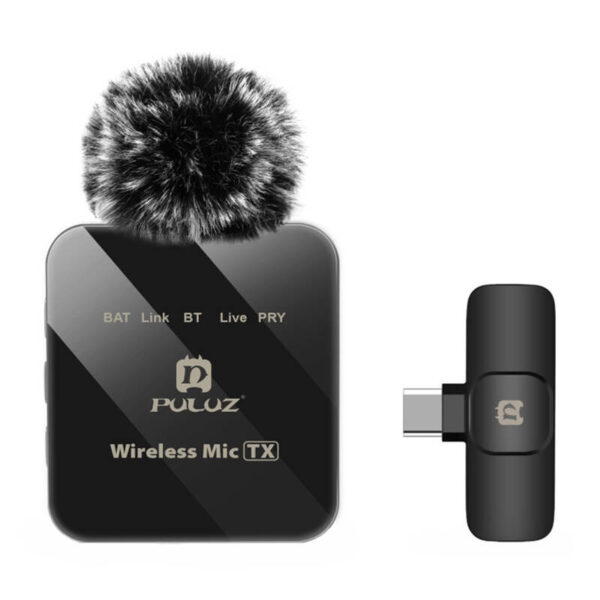 Juhtmevaba lavalier-mikrofon PULUZ PU648B (USB-C)