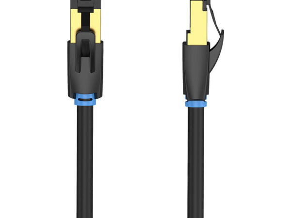 Võrgukaabel CAT8 SFTP Vention IKABF RJ45 Ethernet 40Gbps 1m Must