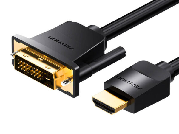 35093_1 HDMI to DVI (24+1) kaabel Vention ABFBI 3m, 4K 60Hz/ 1080P 60Hz (must)