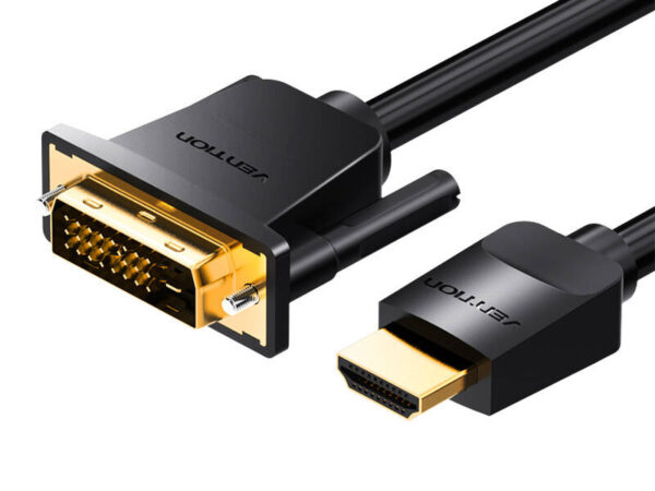 35167_1 HDMI to DVI (24+1) kaabel Vention ABFBJ 5m, 4K 60Hz/ 1080P 60Hz (must)
