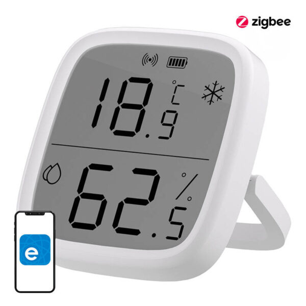 Nutikas temperatuur ja niiskuse andur ZigBee LCD Sonoff SNZB-02D
