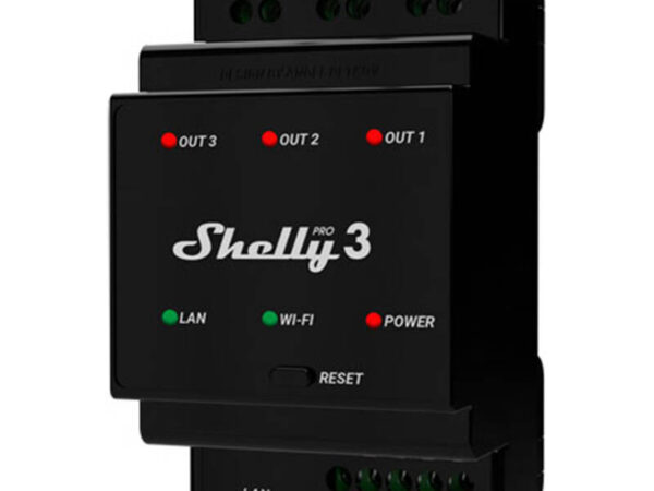 36103_1 Shelly Pro 3 DIN Rail 3-kanaliline relee, WiFi/LAN