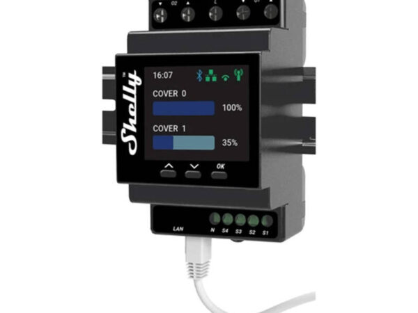 36104_1 Shelly Pro Dual Cover PM DIN Rail Dual Controller, WiFi (Võimsuse mõõtmine)