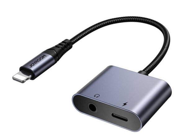 36400_5 2-in-1 heliaadapter Joyroom SY-L01 Lightning 3.5mm + Lightning (must)