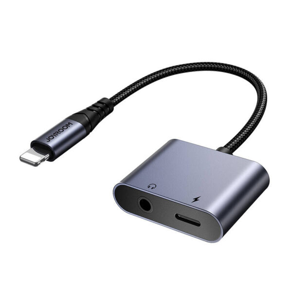 36400_5 2-in-1 heliaadapter Joyroom SY-L01 Lightning 3.5mm + Lightning (must)