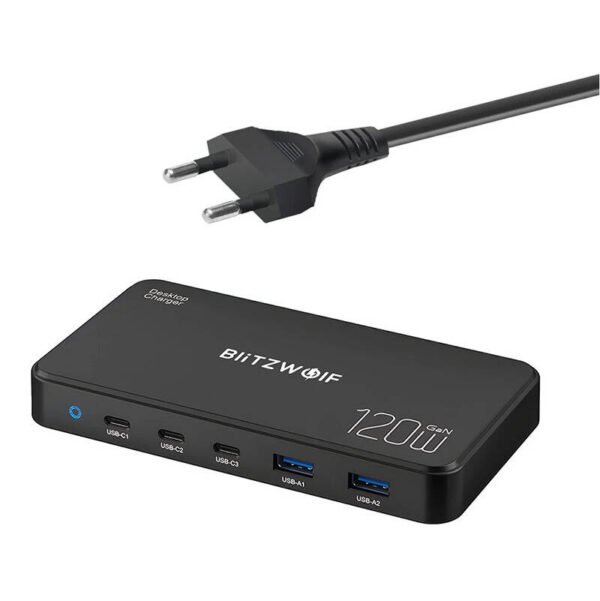 Laadimisjaam Blitzwolf BW-i100 5in1 120W