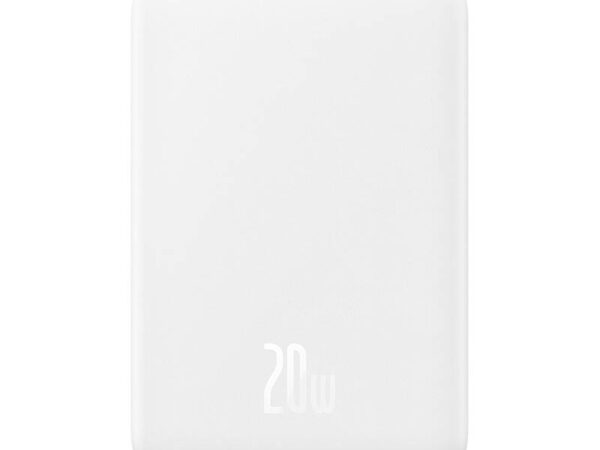 Magnetiline Mini Powerbank Baseus 5000mAh, USB-C 20W (valge)