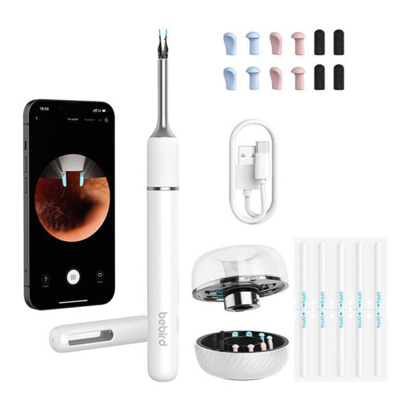 Otoskoop kõrvapuhastuskameraga Bebird Note 5 pro (valge)