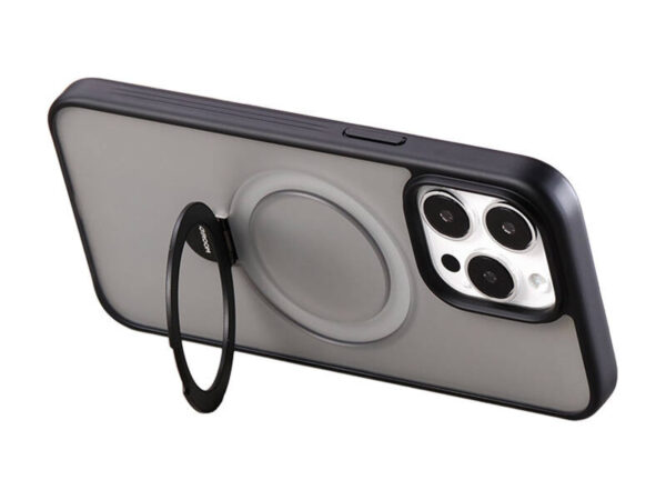 Joyroom JR-BP004 magnetiline kaitsekate hoidjaga iPhone 15 jaoks (must)