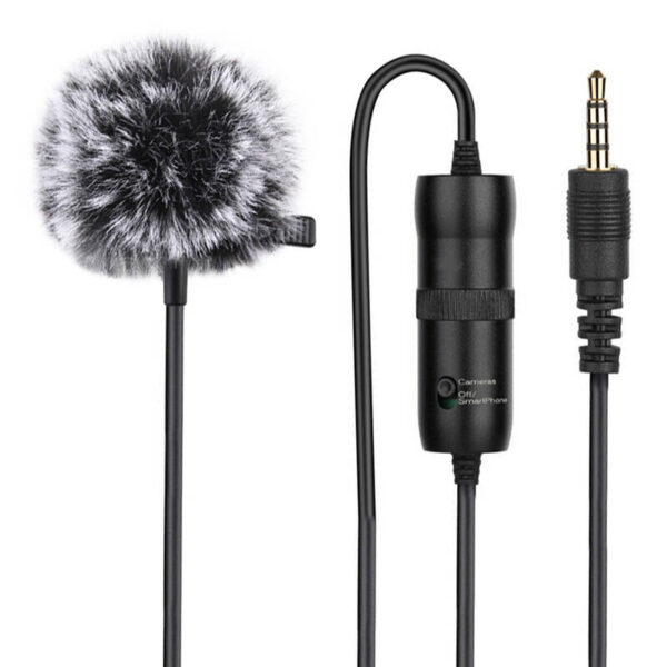 Klipiga mikrofon PULUZ 3.5mm Jack 6m