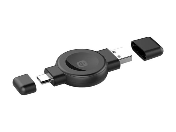 In-line Choetech T606-F juhtmevaba laadija nutikellale (must)
