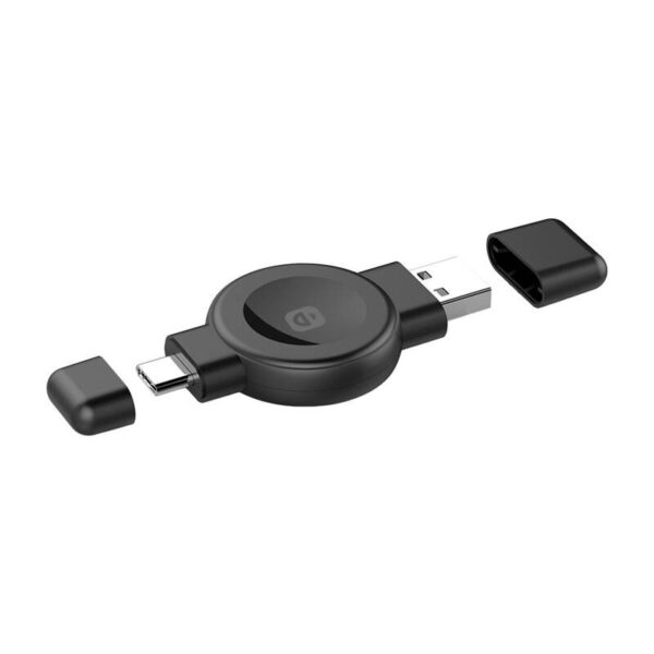 36902_1 In-line Choetech T606-F juhtmevaba laadija nutikellale (must)
