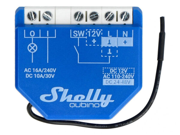 37658_1 Shelly Qubino Wave 1 Kontroller, 1-kanal, Z-Wave