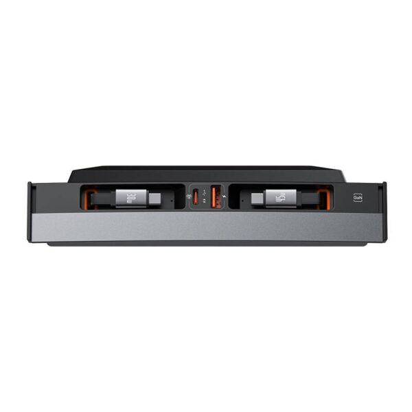 37894_8 Baseus T-Space hub USB-C kuni USB-C kaablitega Tesla autodele (must)