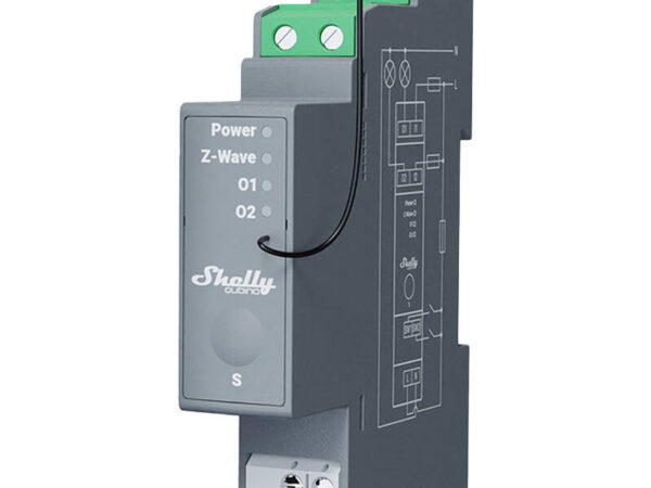 41099_2 Shelly Qubino Pro 2 DIN raudtee relee, 2-kanaline, Z-Wave