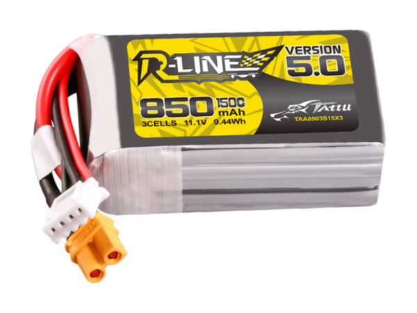 Tattu R-Line Versioon 5.0 850mAh 3S 11.1V 150C XT30U-F