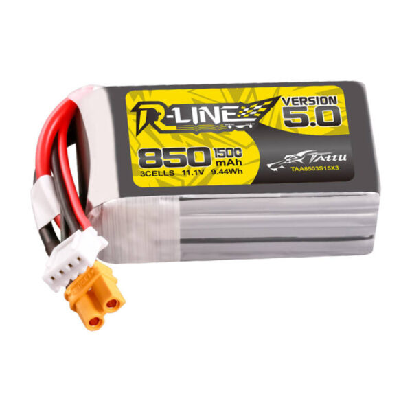 Tattu R-Line Versioon 5.0 850mAh 3S 11.1V 150C XT30U-F