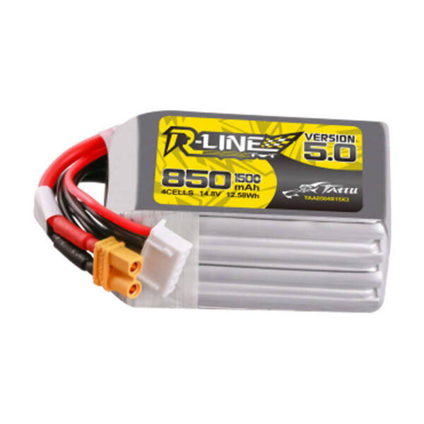 Tattu R-Line Versioon 5.0 850 mAh 14,8 V 4S1P 150C XT30U-F