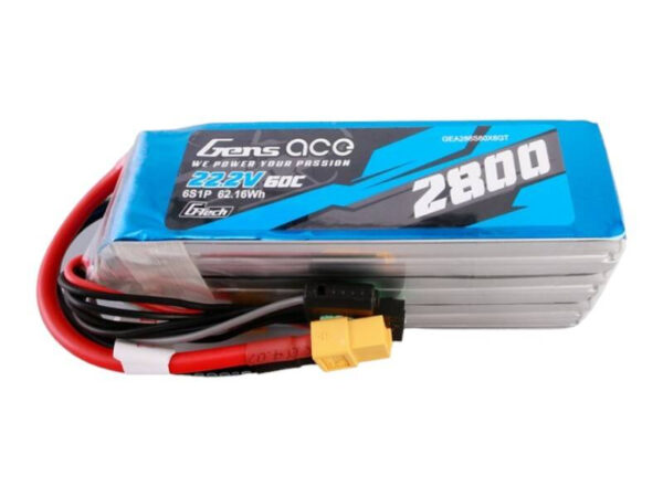 42797_1 Gens ace G-Tech 2800mAh 22.2V 60C 6S1P Lipo aku koos XT60 pistikuga