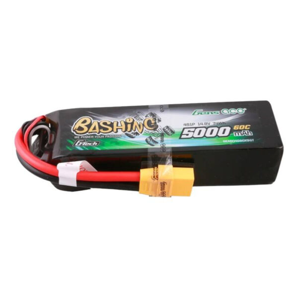 Gens ace G-Tech 5000mAh 14.8V 4S1P 60C Lipo Aku Komplekt XT90 Pistikuga - Bashing Seeria