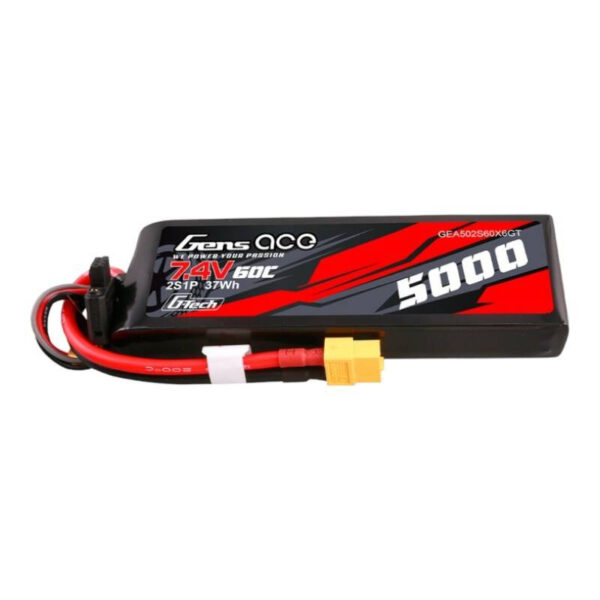 Gens ace G-Tech 5000mAh 7.4V 60C 2S1P LiPo Aku XT60