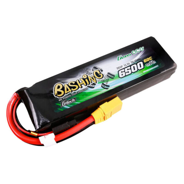 Gens ace G-Tech 6500mAh 11.1V 60C 3S1P Lipo aku pakett XT90-Bashing seeria jaoks
