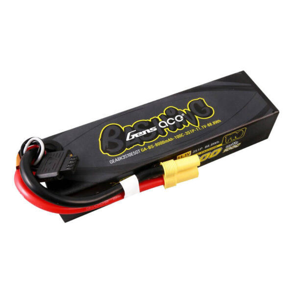 Gens ace G-Tech 8000mAh 11.1V 100C 3S1P Lipo aku komplekt EC5-Bashing seeria jaoks