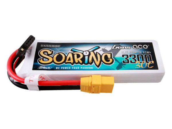 42828_1 Gens ace G-Tech Soaring 3300mAh 11.1V 30C 3S1P Lipo aku komplekt XT90 pistikuga