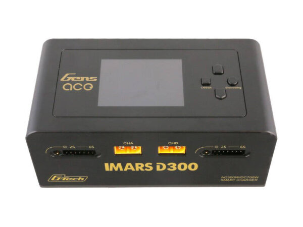 42829_5 Gens Ace IMARS D300 G-Tech Channel AC/DC 300W/700W RC Aku Laadija-EU Must