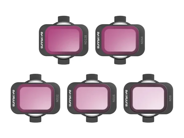 5 filtrit komplekt Sunnylife ND 8/16/32/64/128 DJI Avata 2 jaoks