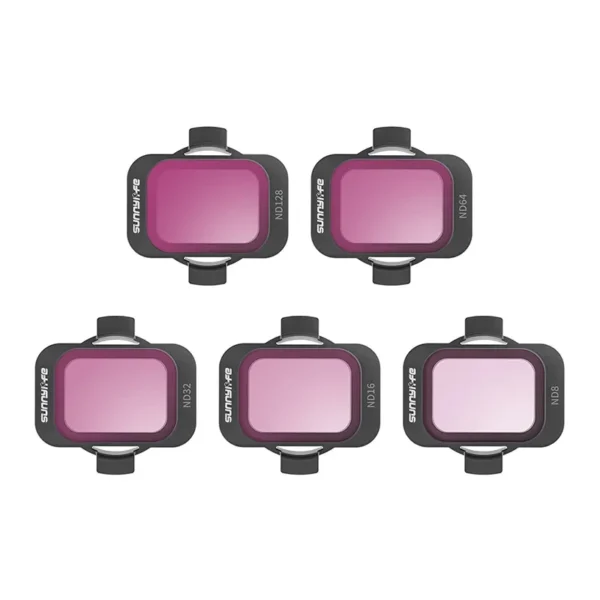 5 filtrit komplekt Sunnylife ND 8/16/32/64/128 DJI Avata 2 jaoks