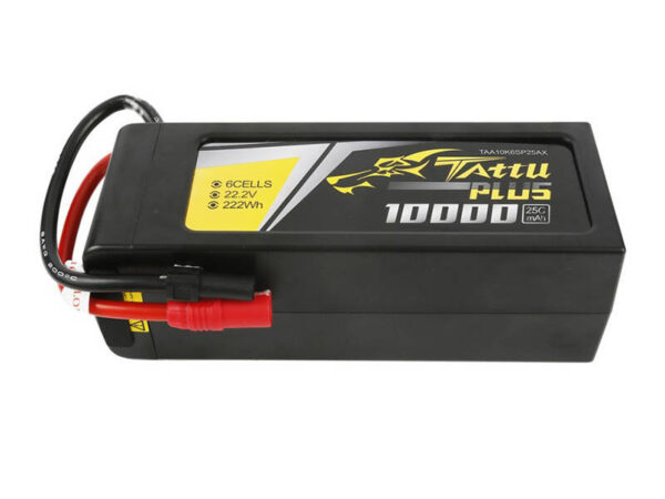 Tattu Plus 10000mAh 22.2V 25C 6S1P Lipo aku komplekt AS150+XT150 pistikuga