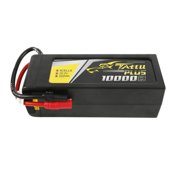 Tattu Plus 10000mAh 22.2V 25C 6S1P Lipo aku komplekt AS150+XT150 pistikuga