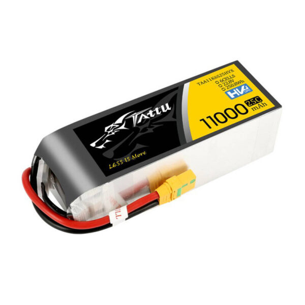 Tattu 11000MAH 22.8V HV 25C 6S1P Lipo Aku Komplekt XT90-S (anti-spark) pistikuga