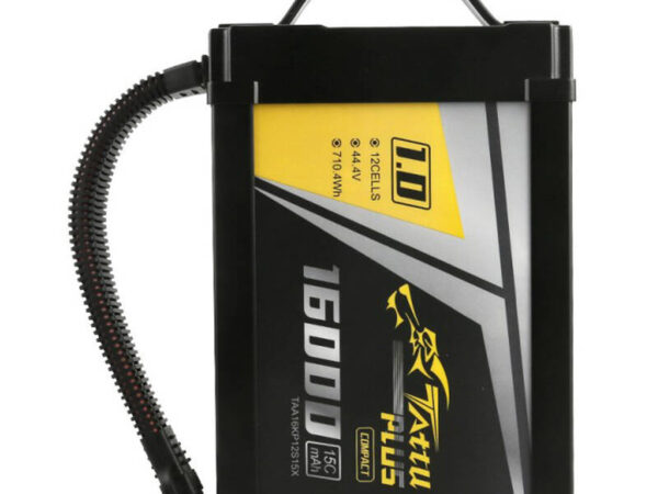 43178_1 Tattu Plus 1.0 kompaktne versioon 16000mAh 12S 15C 44.4V Lipo aku komplekt XT90-S pistikuga